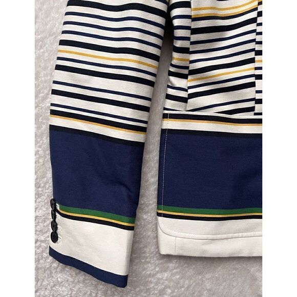 Tommy Hilfiger Preppy Americana Double Breasted Long Sleeve Striped Blazer - Picture 4 of 16